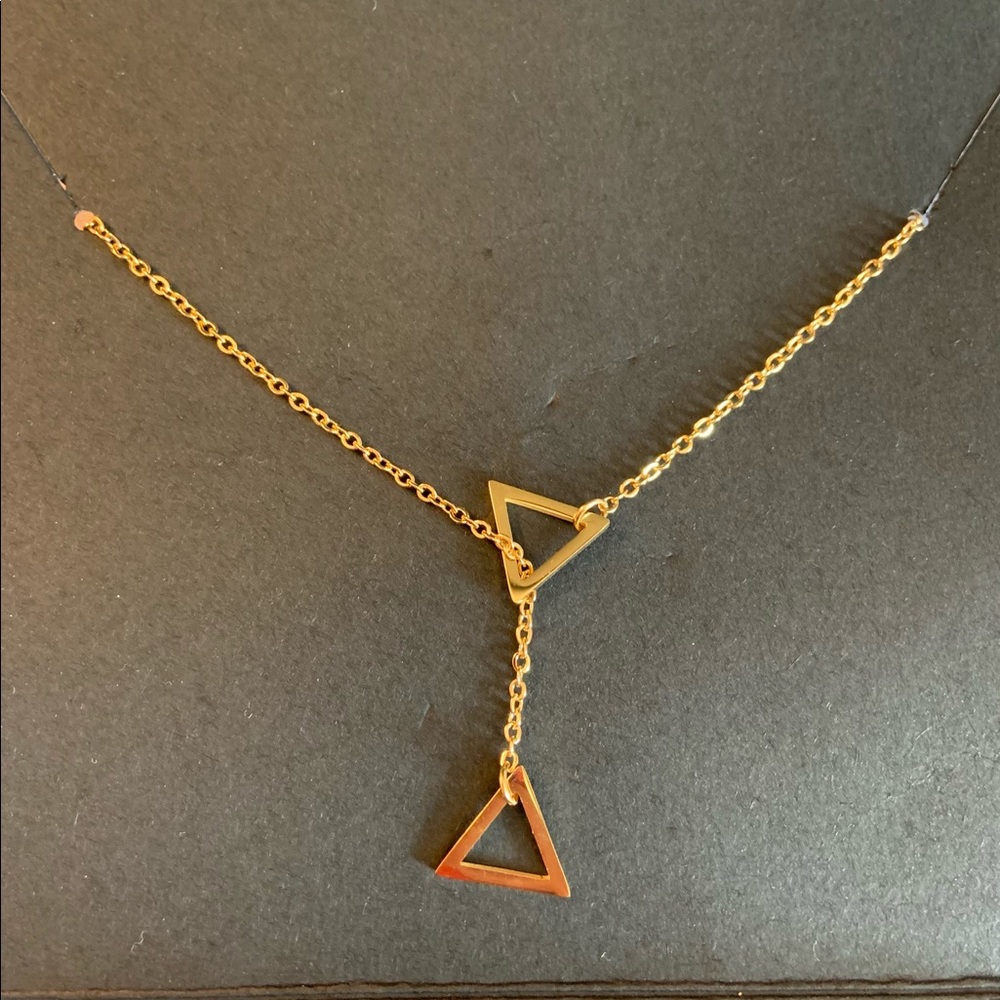 Executive Society Triangles Adj. Length Necklace - image 3